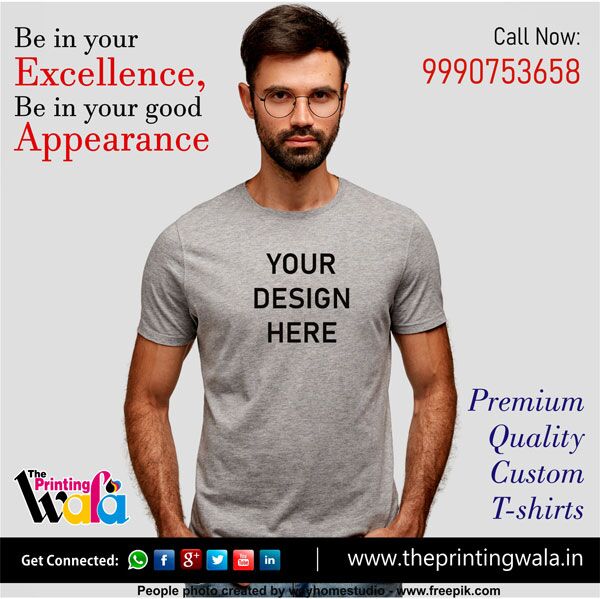 Custom Staff T shirt Printers Wholesalers in Delhi